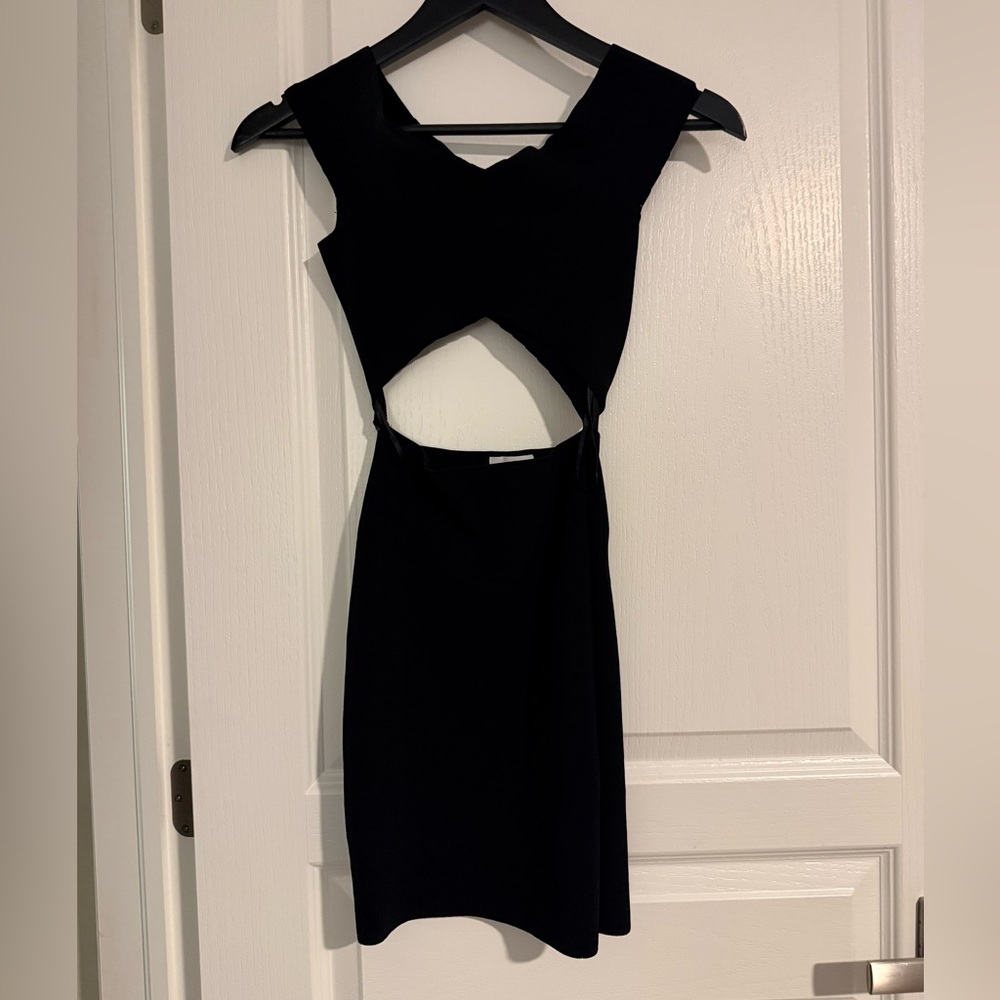 Superdown Black Backless Dress